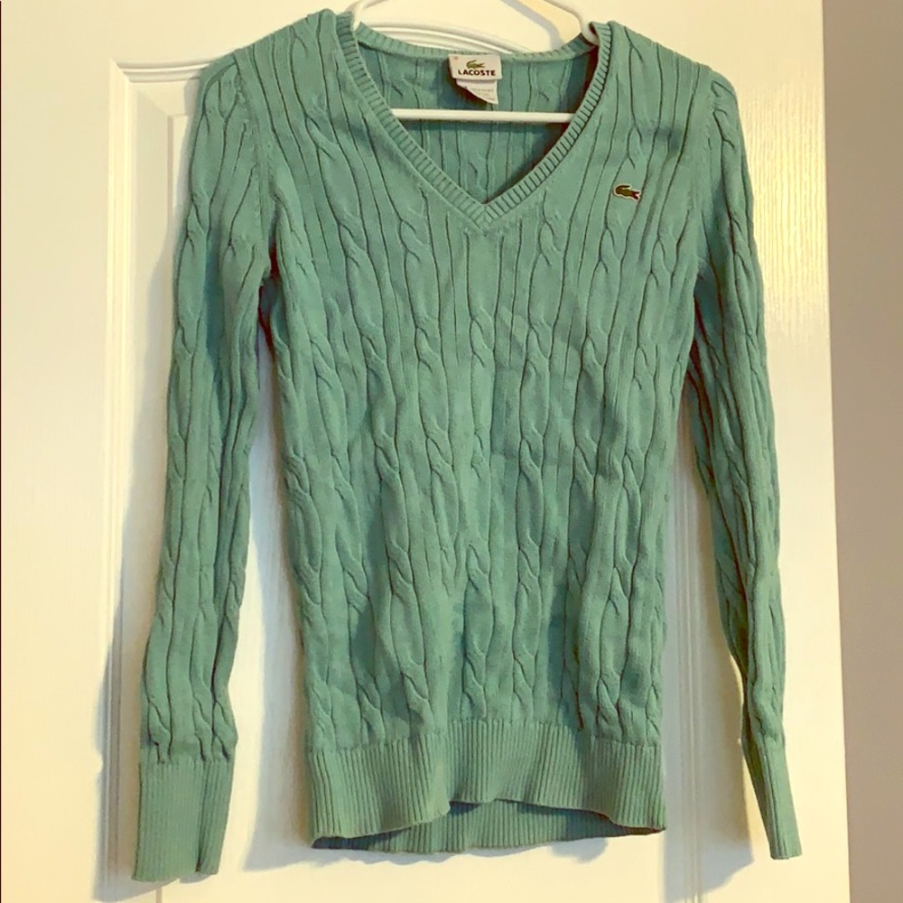 Mint green Lacoste sweater 🐊